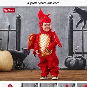 Pottery Barn dragon costume 12-24 mons